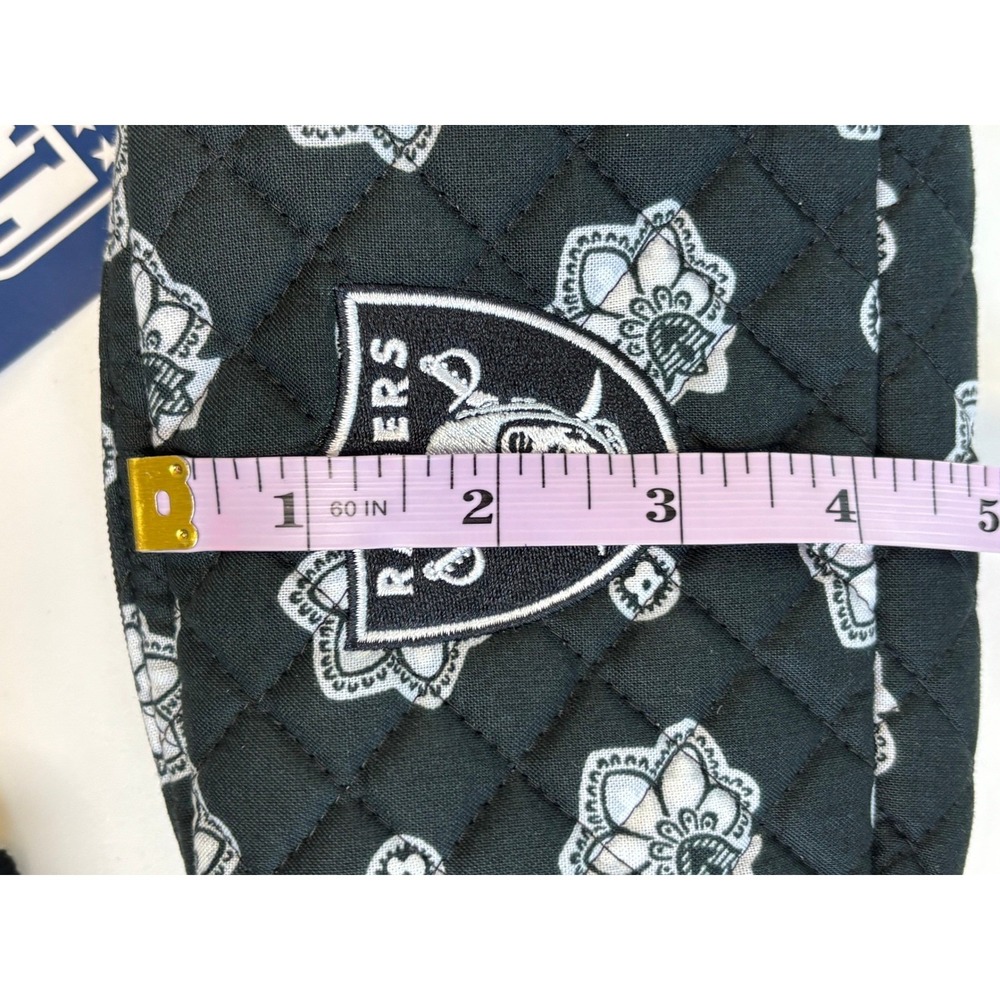 NEW  Las Vegas Raiders Vera Bradley Mini Belt Bag Black Quilted Cotton NFL - Picture 7 of 8